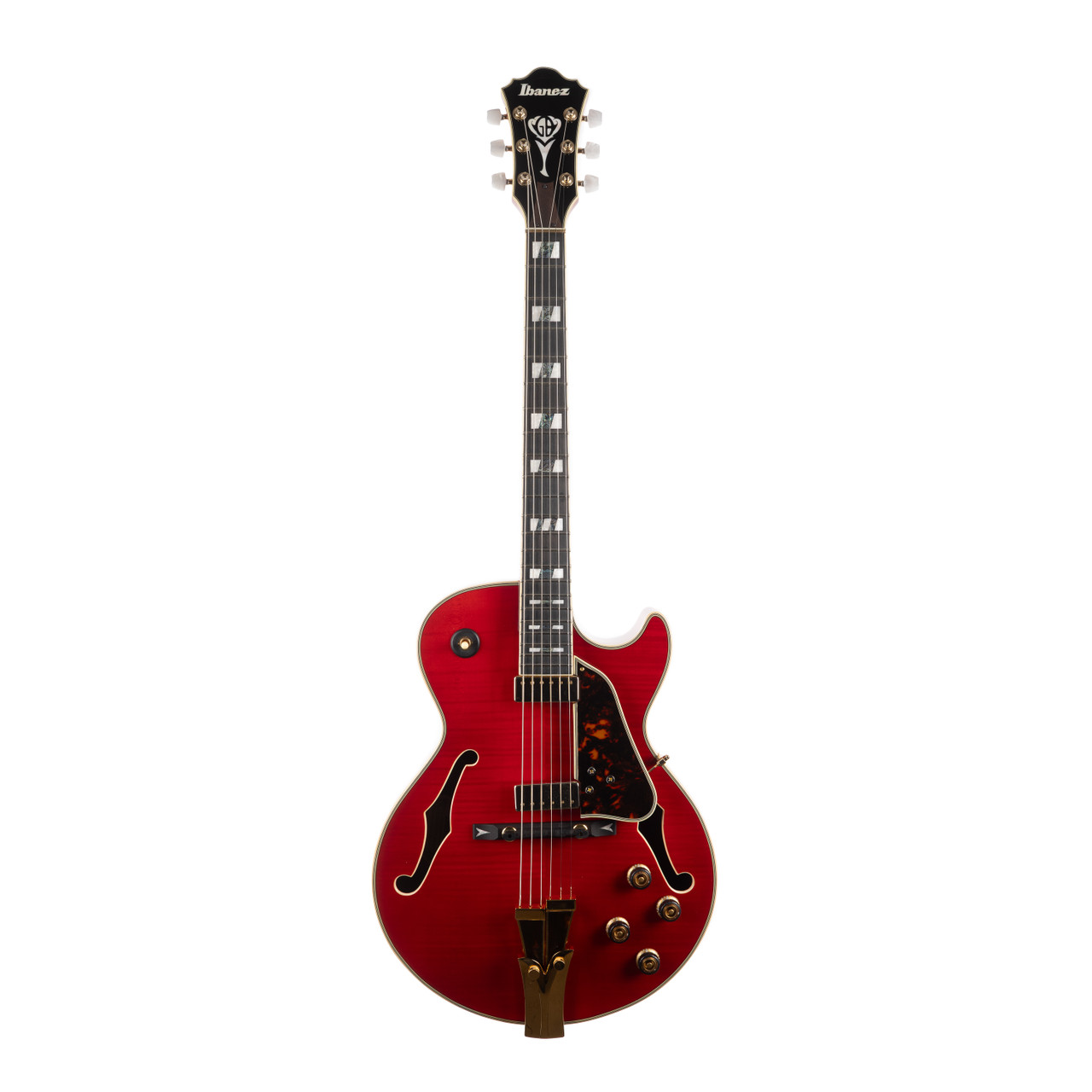 Used Ibanez GB10SEFM George Benson Sapphire Red 2022 - Cream City