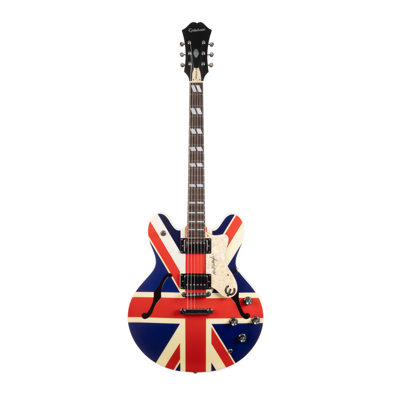 Used Epiphone Noel Gallagher Supernova Union Jack 2001 - Cream