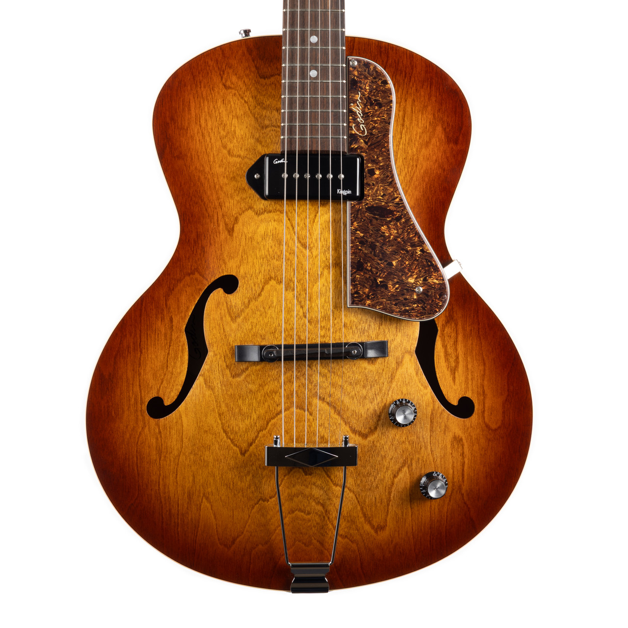 Used Godin 5th Avenue Kingpin P-90 Cognac Burst | Cream City Music