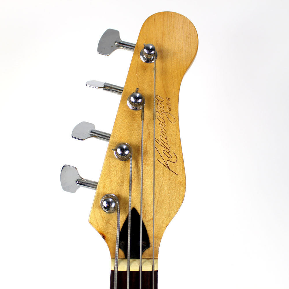 Vintage 1960s Kalamazoo KB Electric Bass Guitar in Flame Red