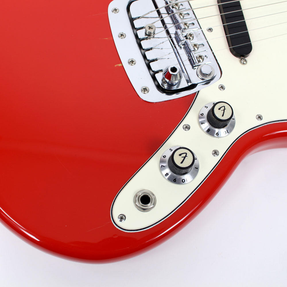 Vintage 1967 Fender Bronco Electric Guitar in Red Finish | Cream