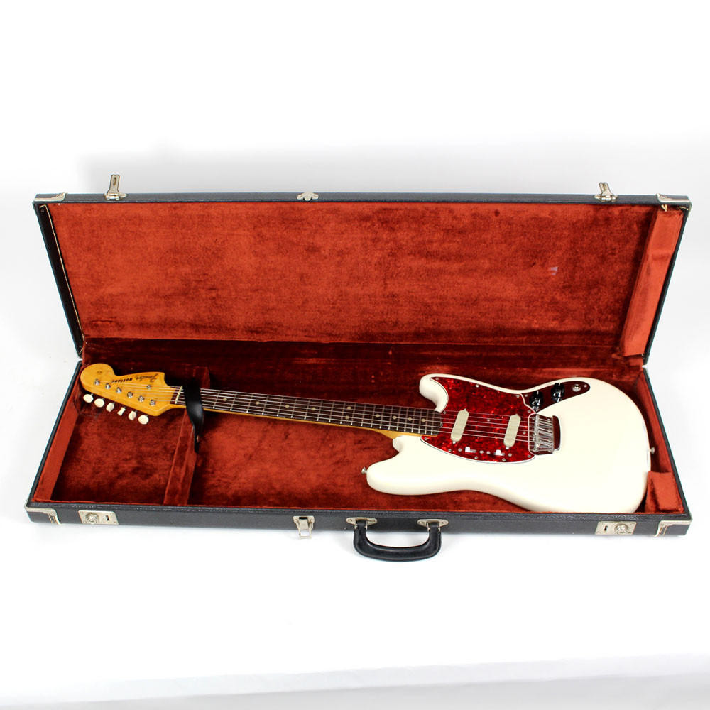 Vintage 1960s Fender Mustang/Duo Sonic II Electric Guitar in White