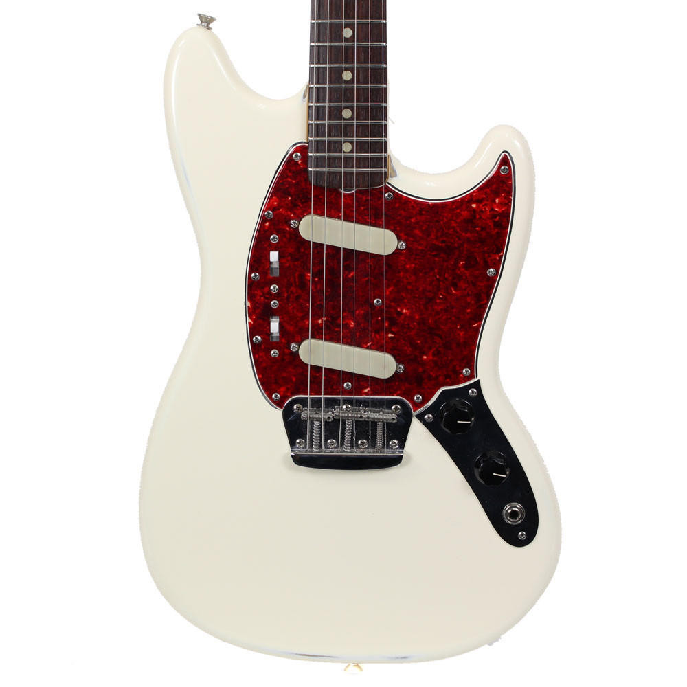 Vintage 1960s Fender Mustang/Duo Sonic II Electric Guitar in White