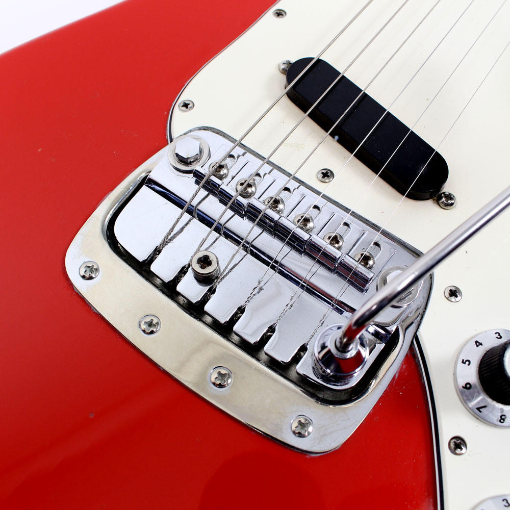 Vintage 1967 Fender Bronco Electric Guitar Red Finish | Cream City