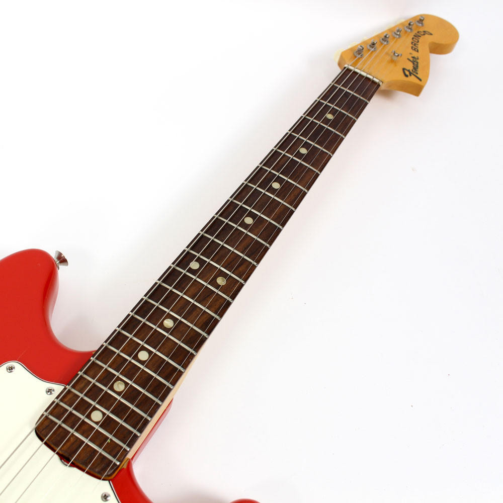 Vintage 1968 Fender Bronco Electric Guitar Red Finish | Cream City