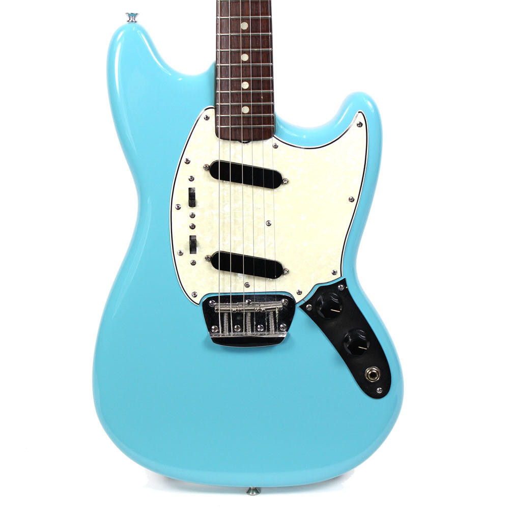 Vintage 1965 Fender Duo Sonic II Electric Guitar in Blue Finish