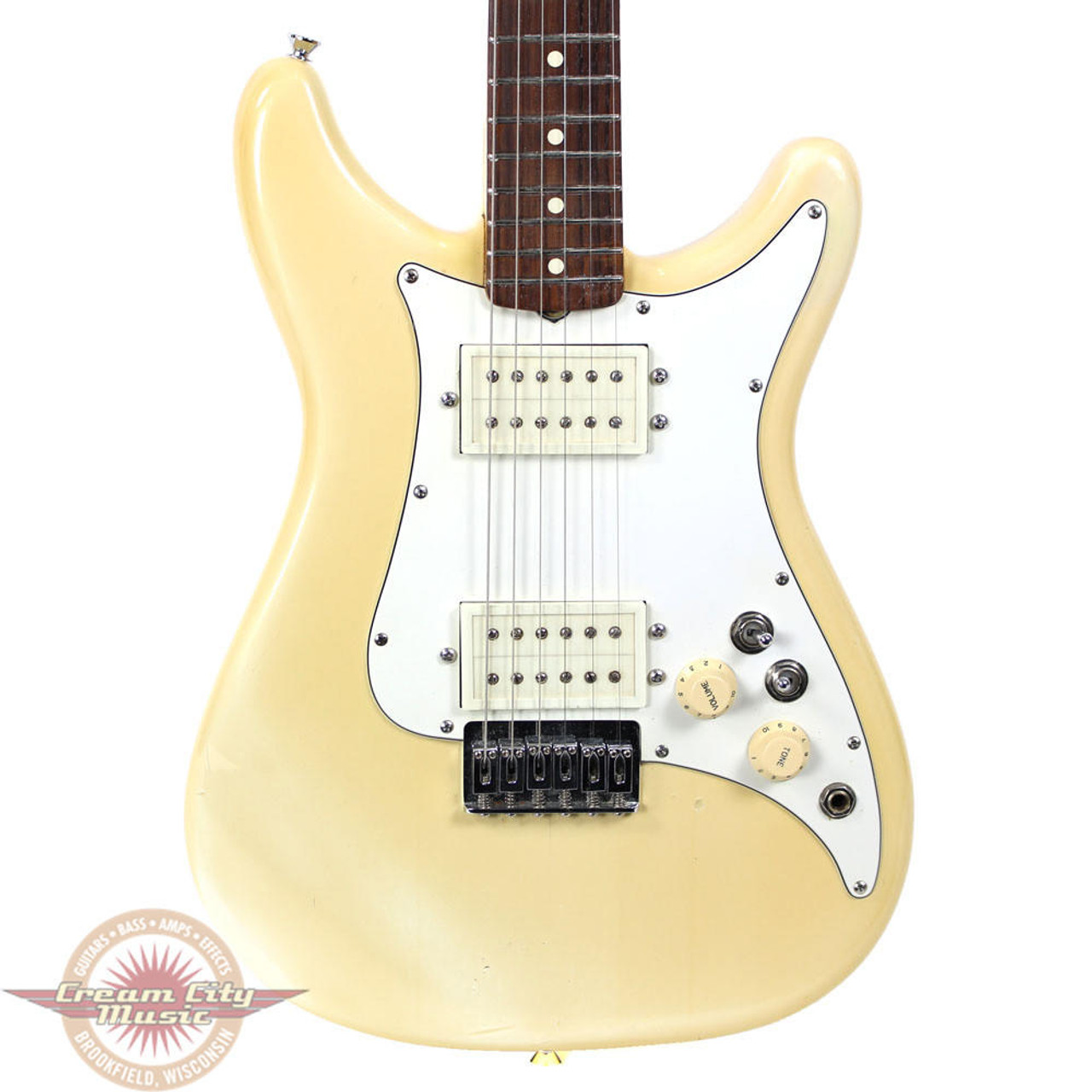 1983 Fender Lead III Electric Guitar in White Finish | Cream City