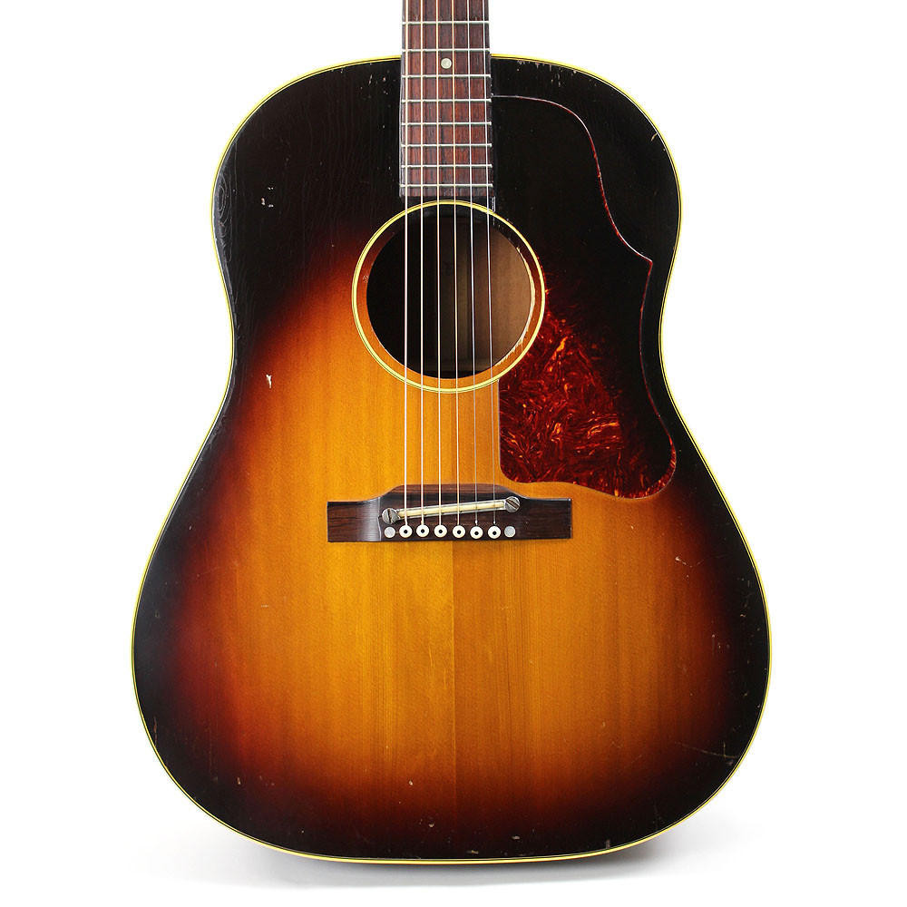 Vintage 1957 Gibson J-45 Dreadnought Acoustic Guitar Sunburst  