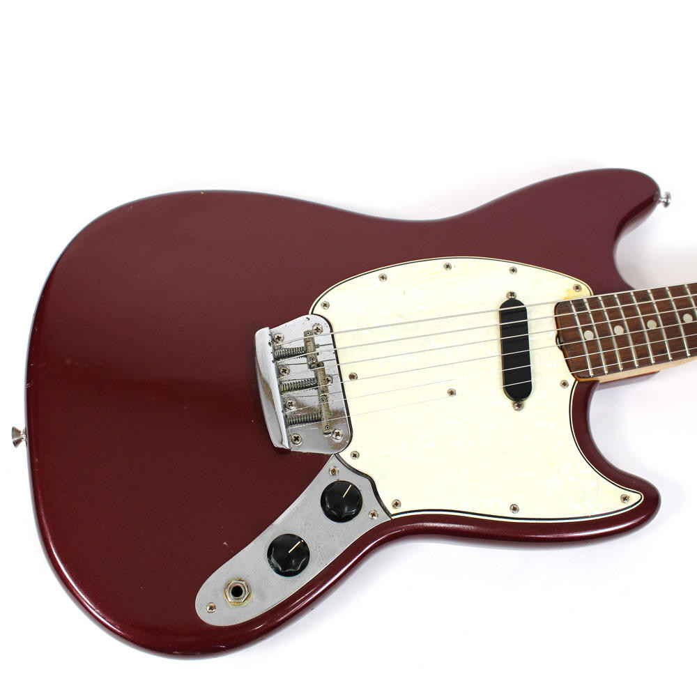 Vintage 1965 Fender Musicmaster II Electric Guitar Metallic Red