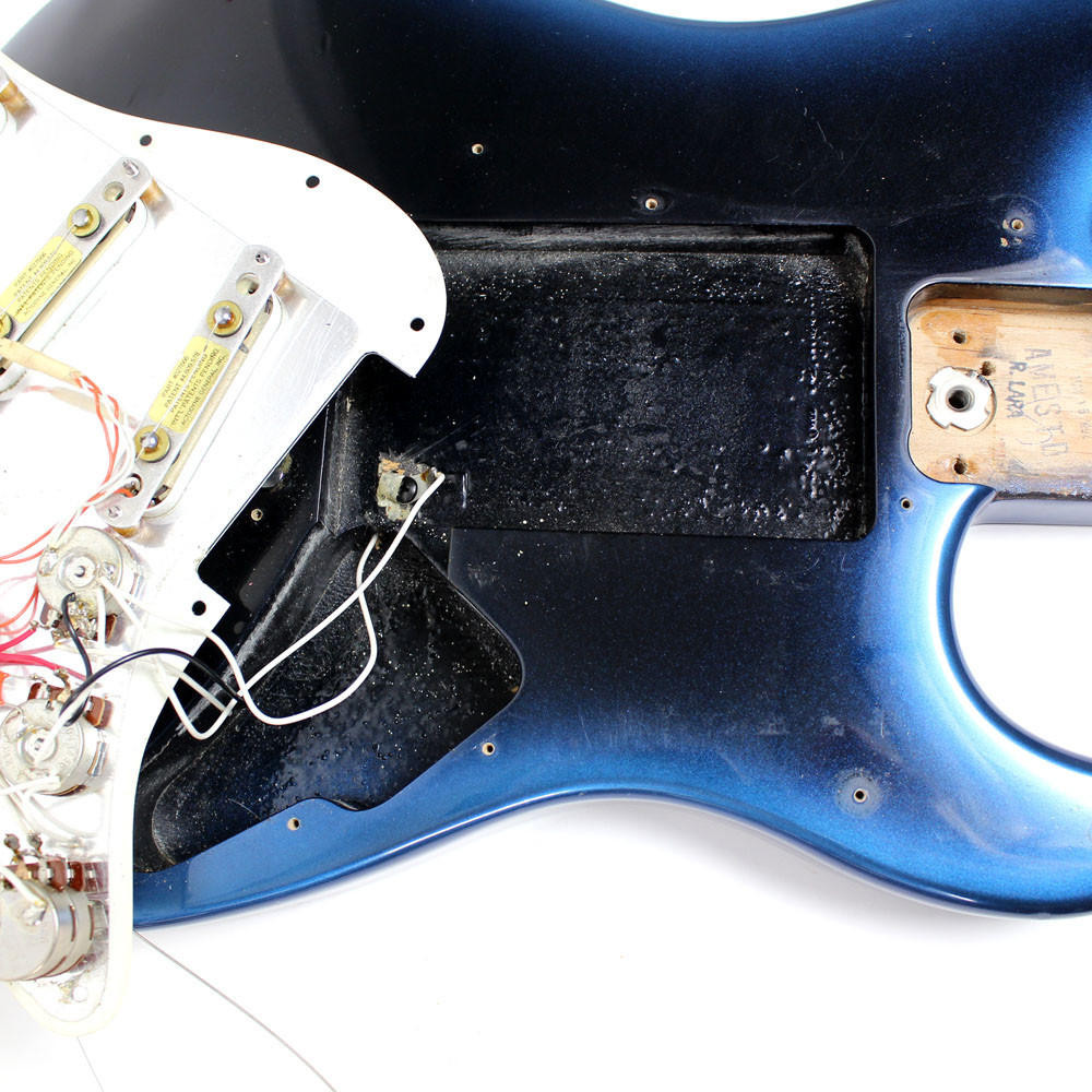 1992 Fender USA Made Stratocaster Plus Electric Guitar in Blue