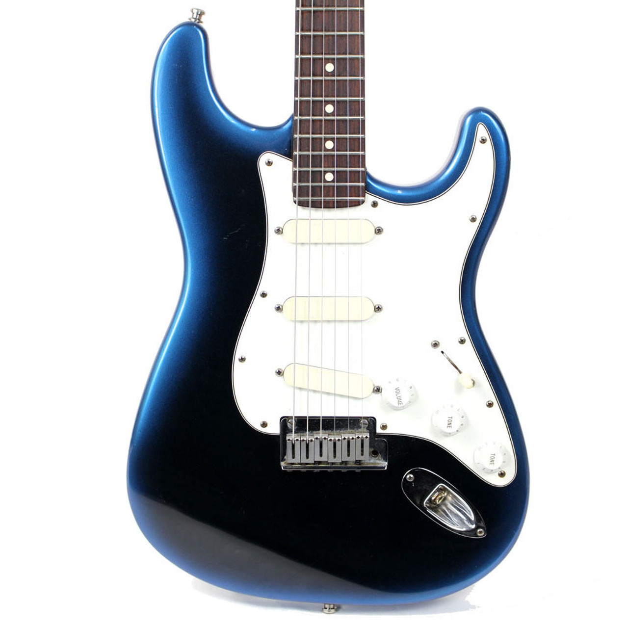 1992 Fender USA Made Stratocaster Plus Electric Guitar in Blue Pearl Dust  Finish | Cream City Music