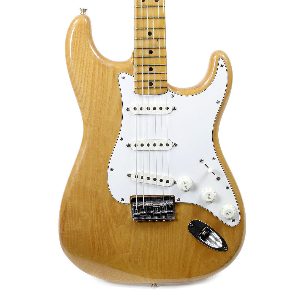 Vintage 1974 Fender Stratocaster Hardtail Electric Guitar Natural