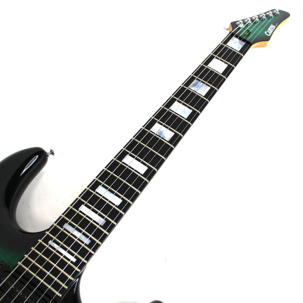 Used Carvin DC-400 Electric Guitar in Green Flame Finish | Cream