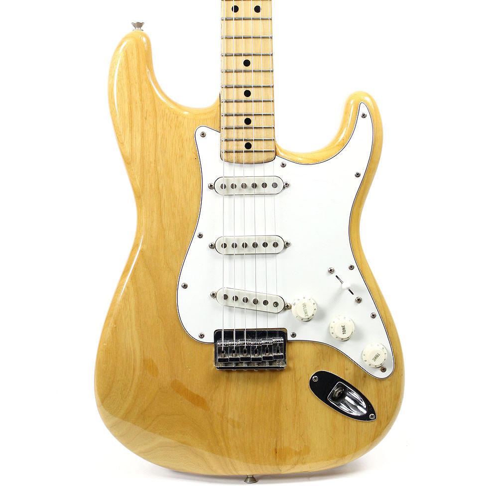 Vintage 1974 Fender Stratocaster Hardtail Electric Guitar Natural
