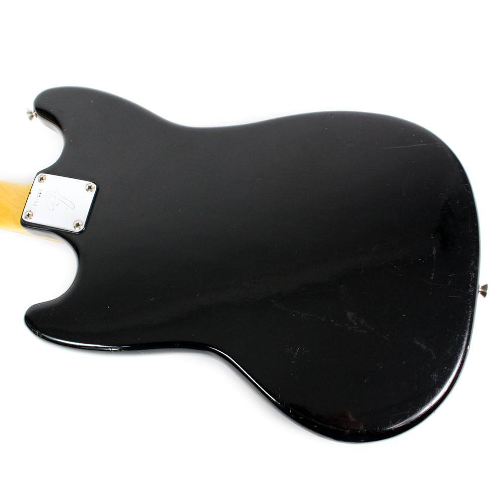 Vintage 1976 Fender Musicmaster Bass Guitar Black | Cream City Music