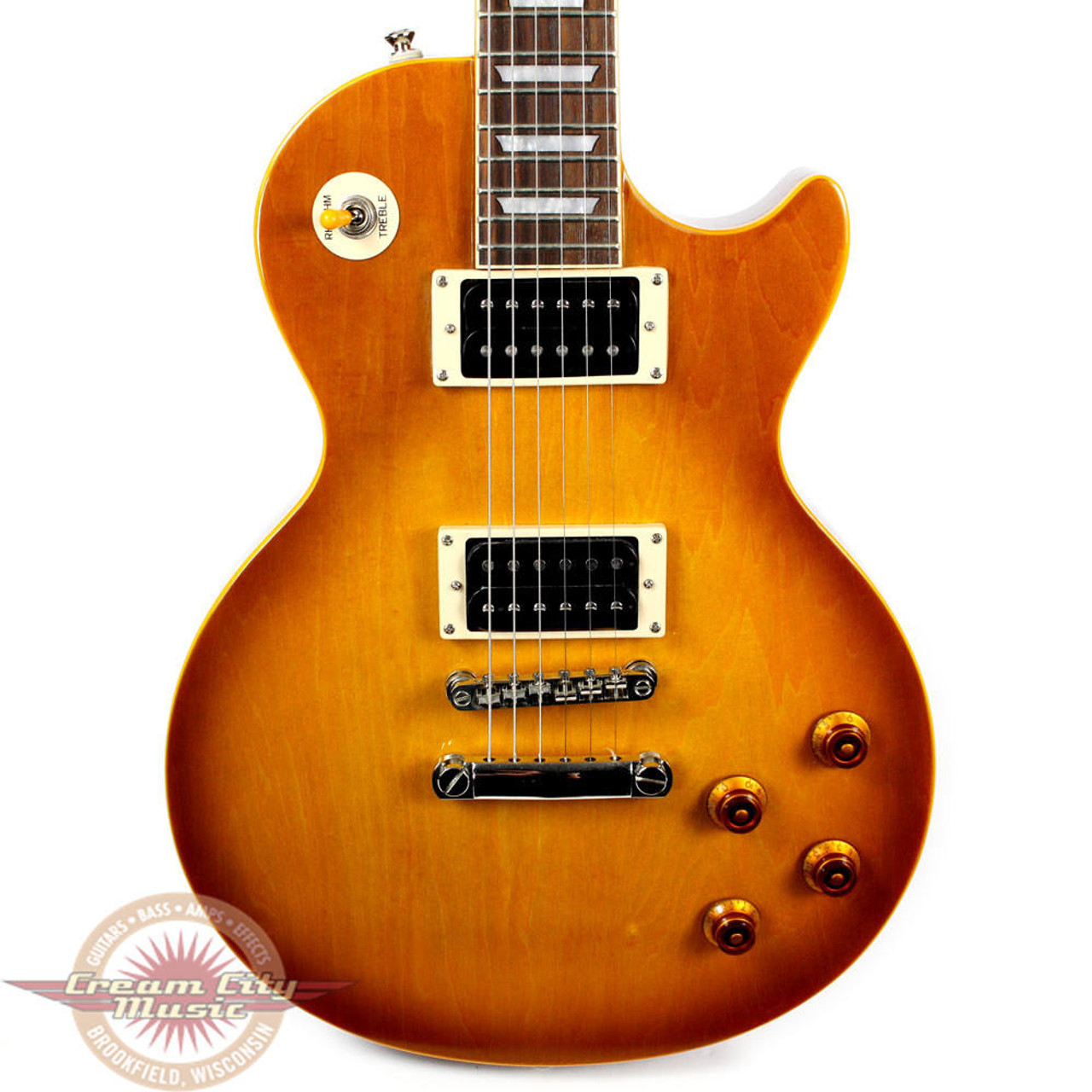 Used Epiphone Limited Edition Custom Shop Les Paul Classic Plaintop  Electric Guitar Honeyburst