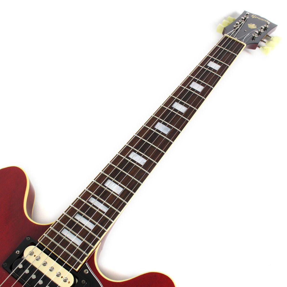 Used Greco SA-700 Semi-Hollow Body Electric Guitar Translucent Red
