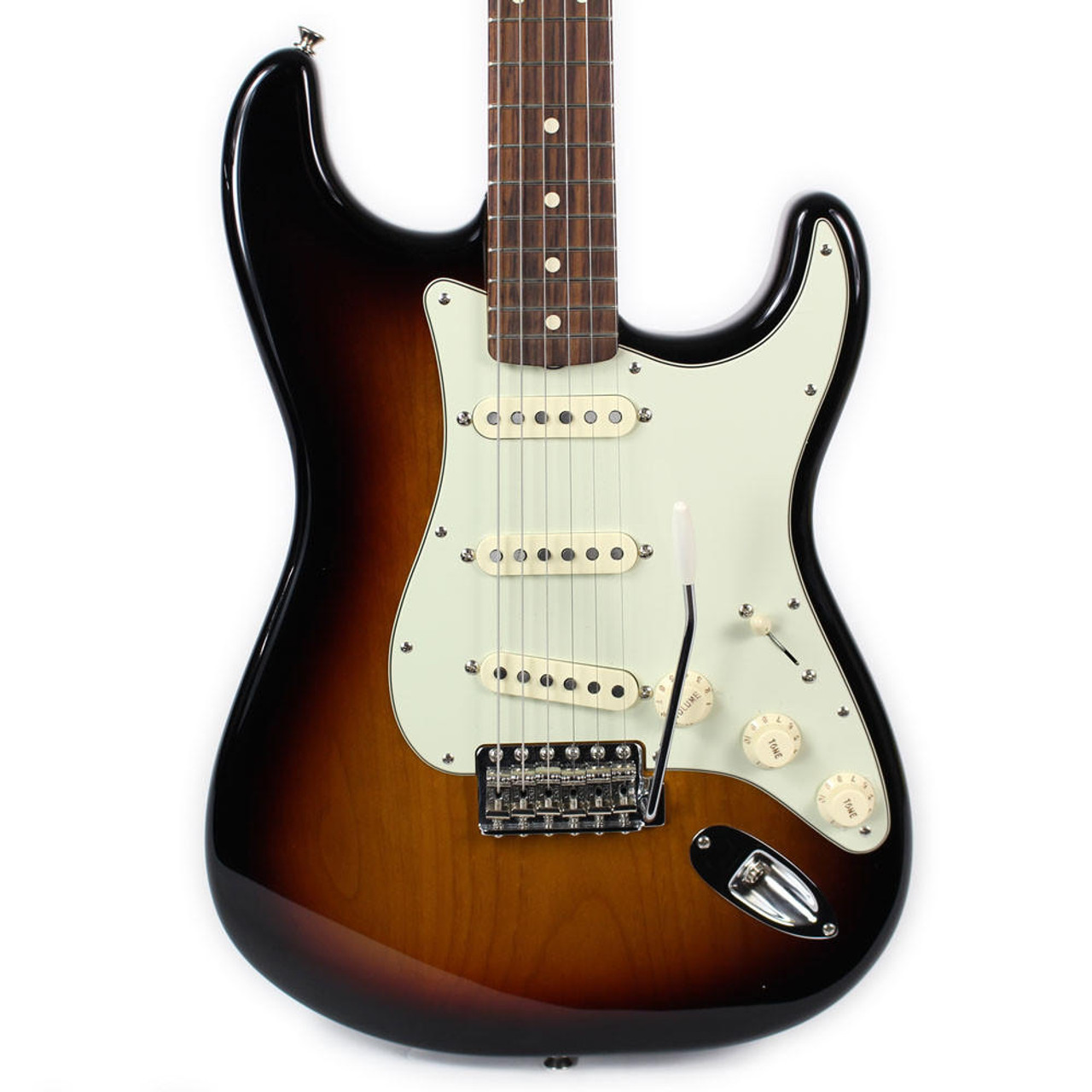 2013 Fender MIM Classic Series 60s Stratocaster Electric Guitar 3-Tone Sunburst | Cream City