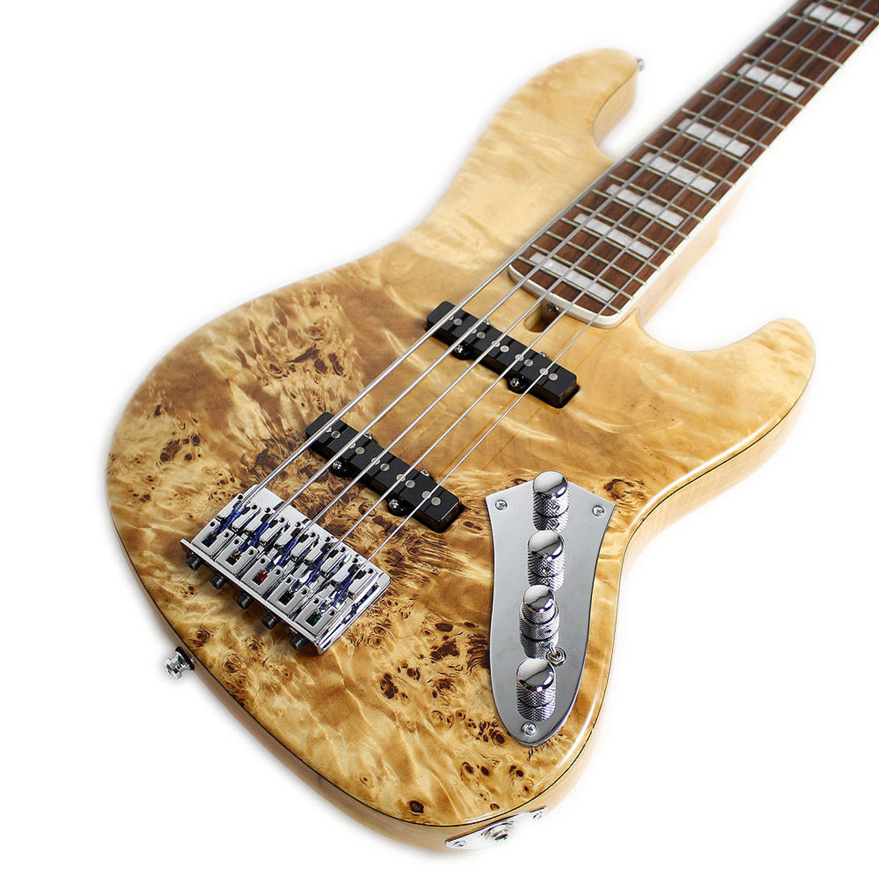 Used Mayones Jabba Custom 5-String Electric Bass in Natural Gloss