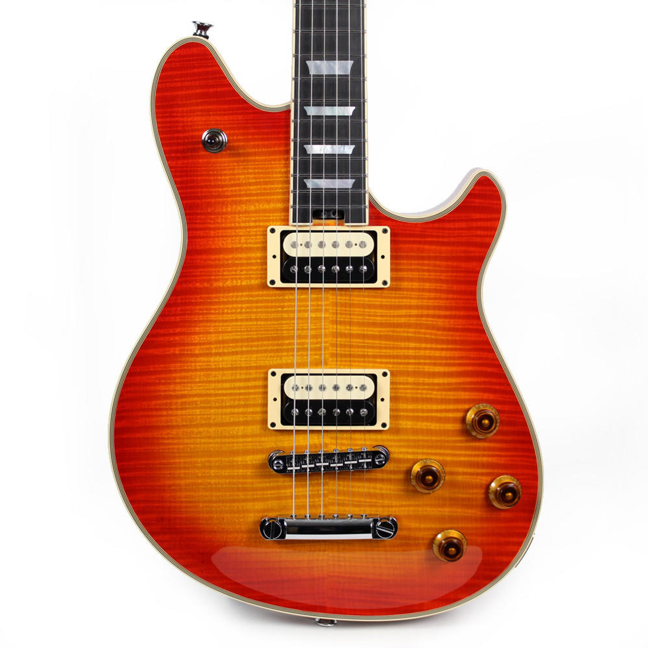 EVH Wolfgang Custom Deluxe USA Electric Guitar in Vintage Burst