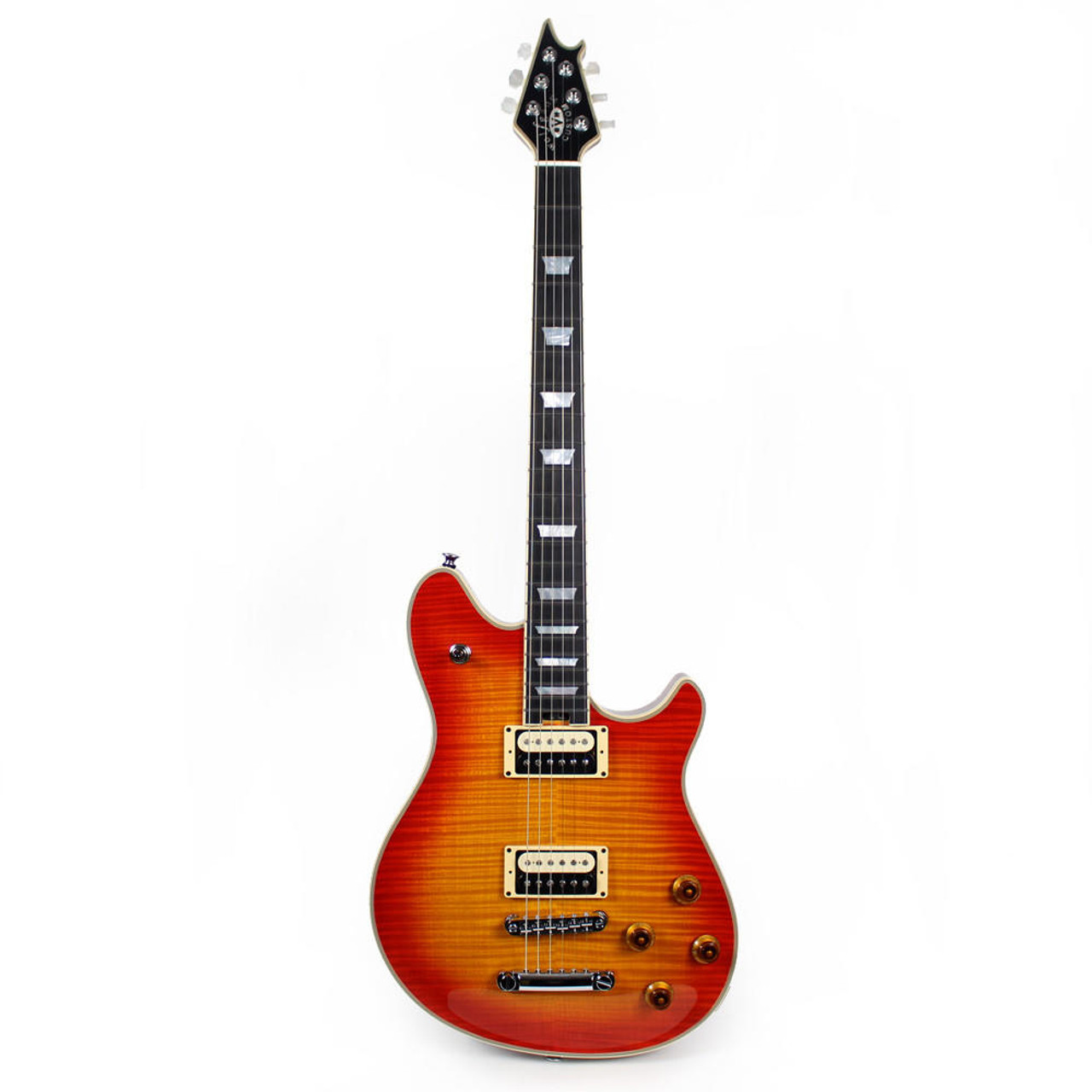 EVH Wolfgang Custom Deluxe USA Electric Guitar in Vintage Burst