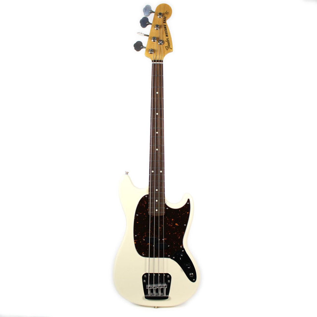 美品 Fender Japan mustang bass Fender Japan Mustang Bass Olympic White – Chicago Music Exchange