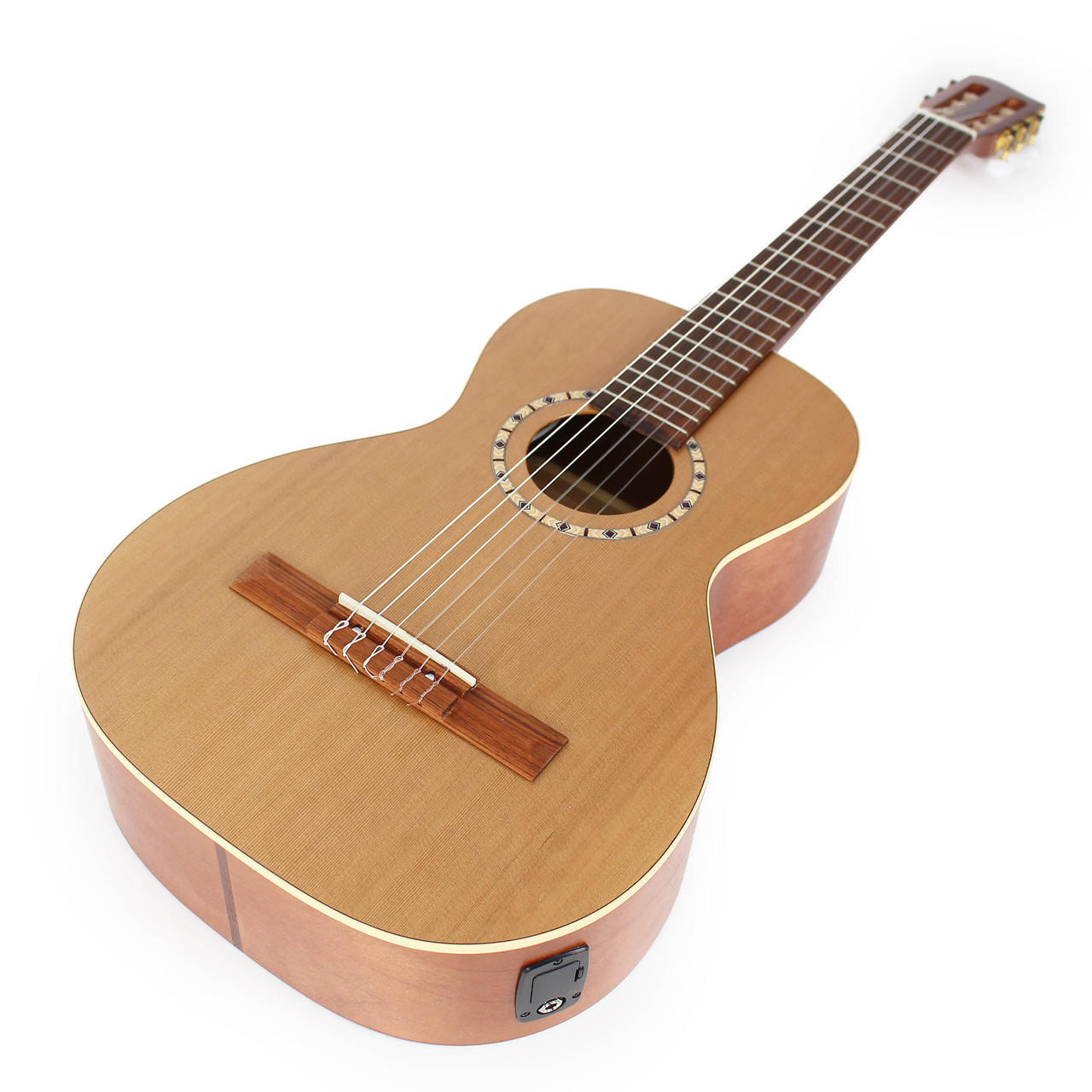 Art & Lutherie Ami Nylon Cedar Acoustic Electric Parlor Guitar in Natural