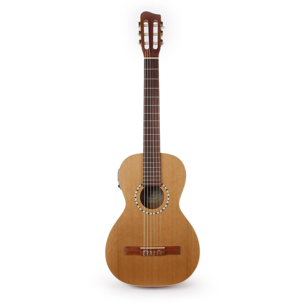 Art & Lutherie Ami Nylon Cedar Acoustic Electric Parlor Guitar in Natural