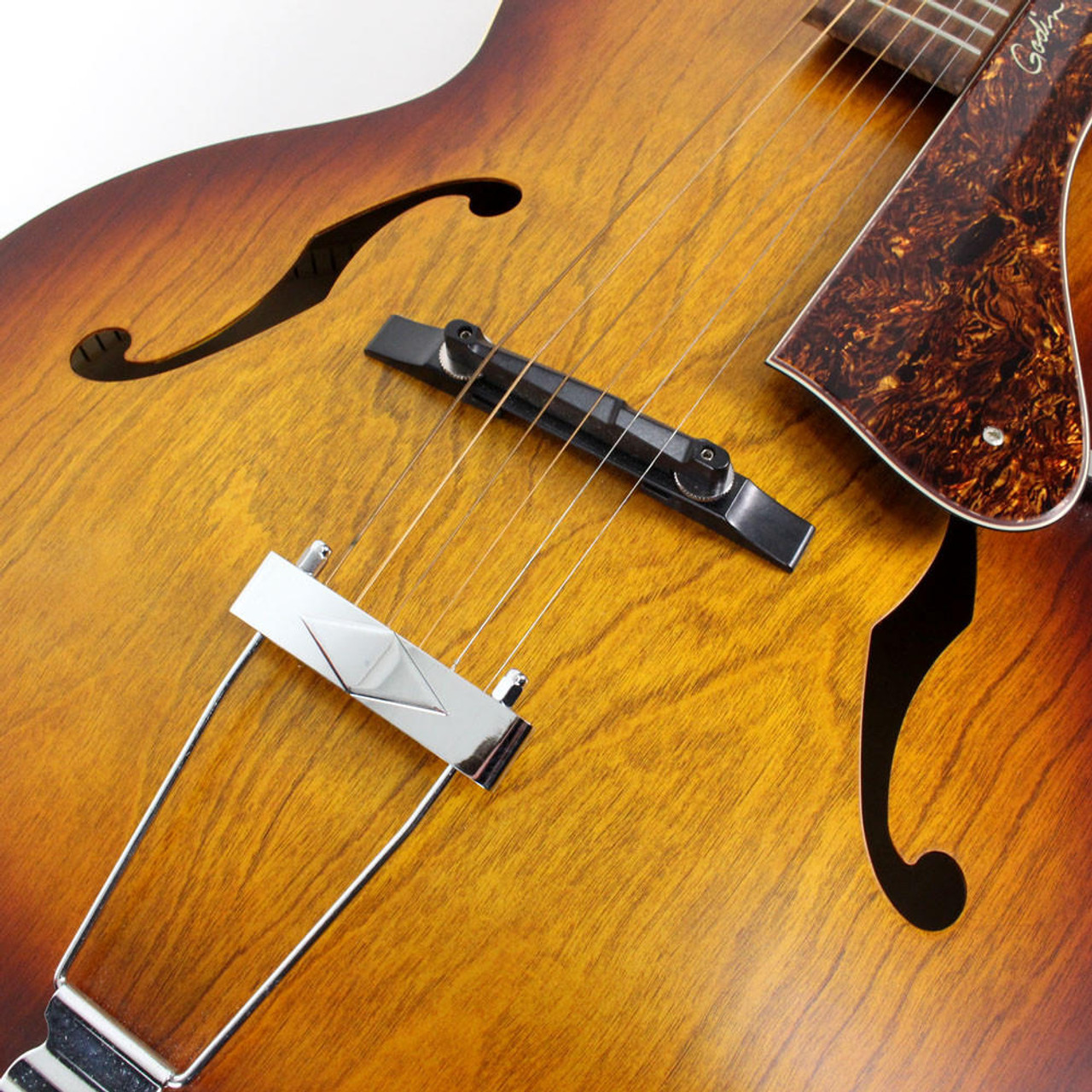 ギター Godin 5th Avenue 5th Avenue Jumbo P-Rail Harvest Gold | Godin Guitars