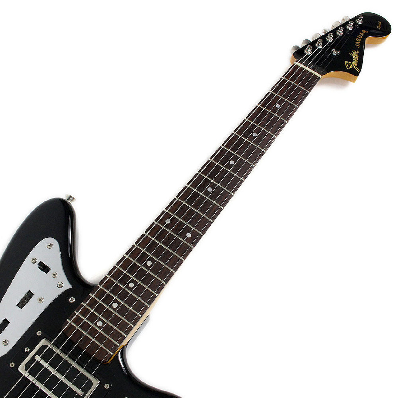 Used Fender Jaguar Special Electric Guitar Black Finish | Cream