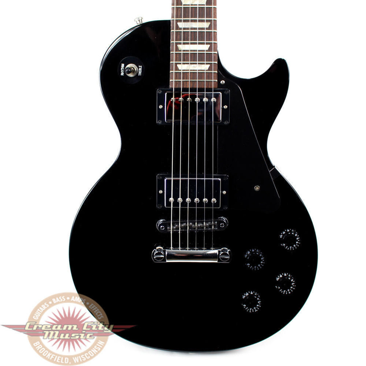 2010 Gibson Les Paul Studio Electric Guitar Black | Cream City Music