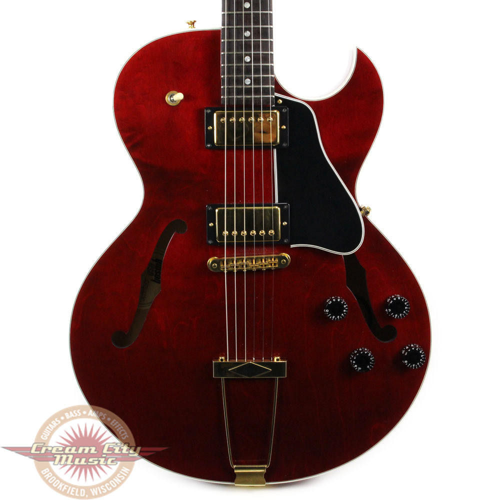 2002 Gibson ES-135 Semi Hollow Body Electric Guitar Wine Red
