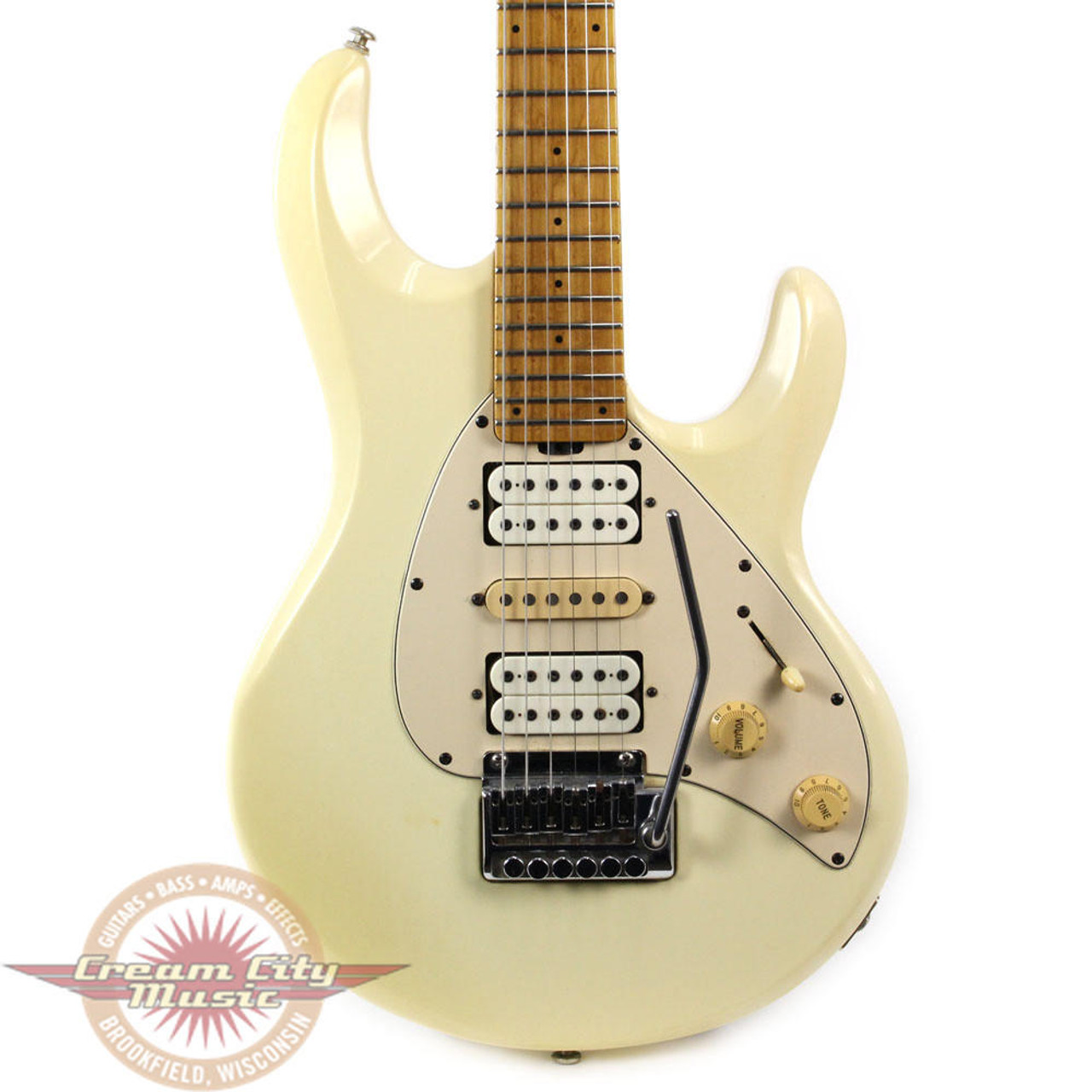 1991 Ernie Ball Music Man Silhouette Electric Guitar White | Cream