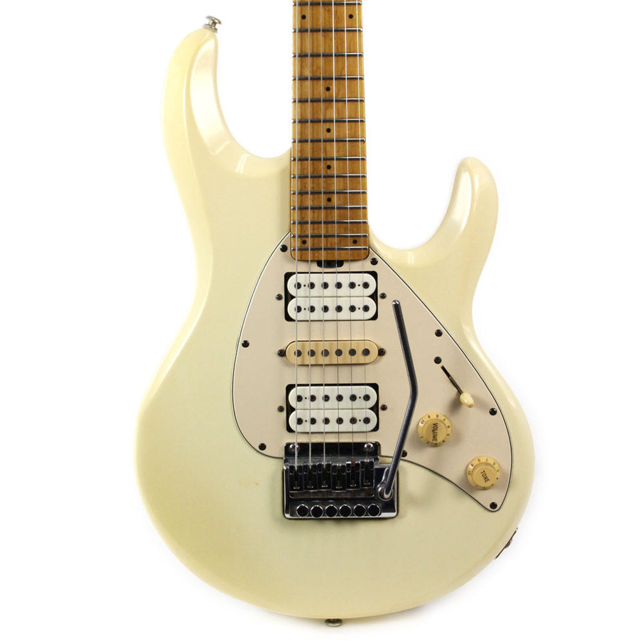 1991 Ernie Ball Music Man Silhouette Electric Guitar White | Cream City  Music