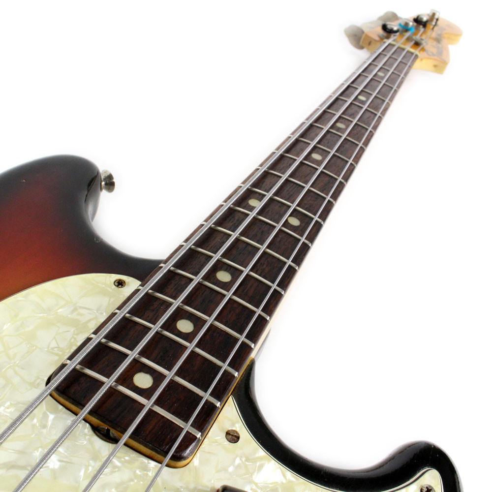 Vintage 1971 Fender Mustang Bass Guitar Sunburst | Cream City Music