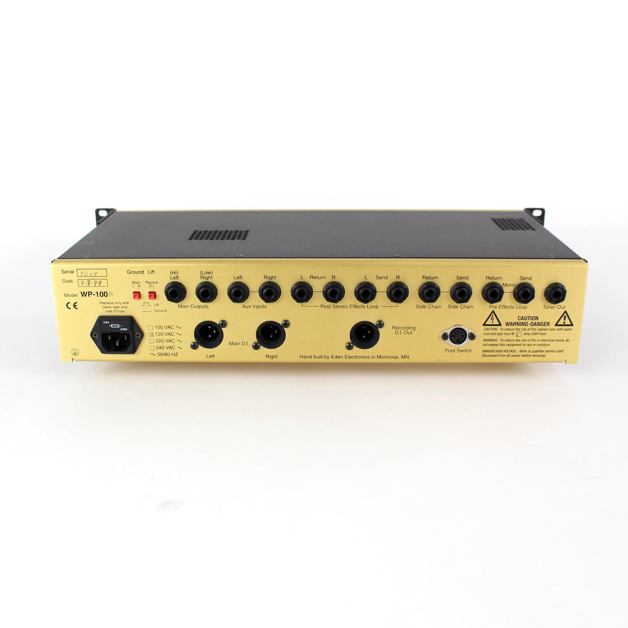 1998 Eden USA WP-100A Navigator Hybrid Bass Preamp | Cream City Music