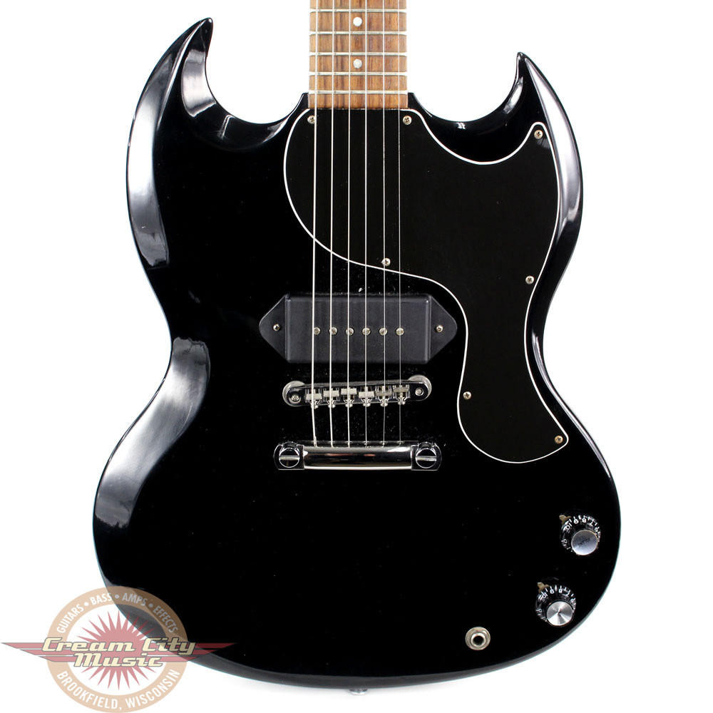 1991 Gibson SG Junior Electric Guitar Black | Cream City Music