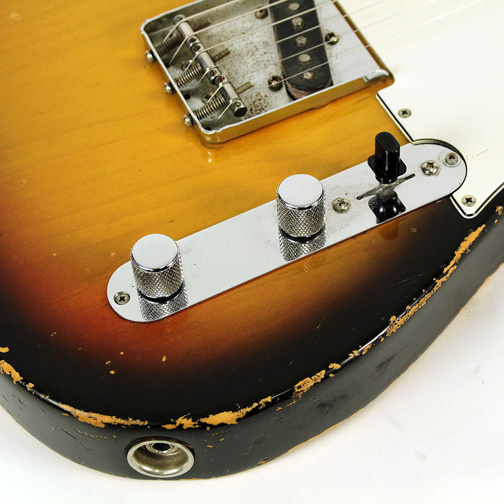 Vintage 1969 Fender Telecaster Electric Guitar Sunburst Finish