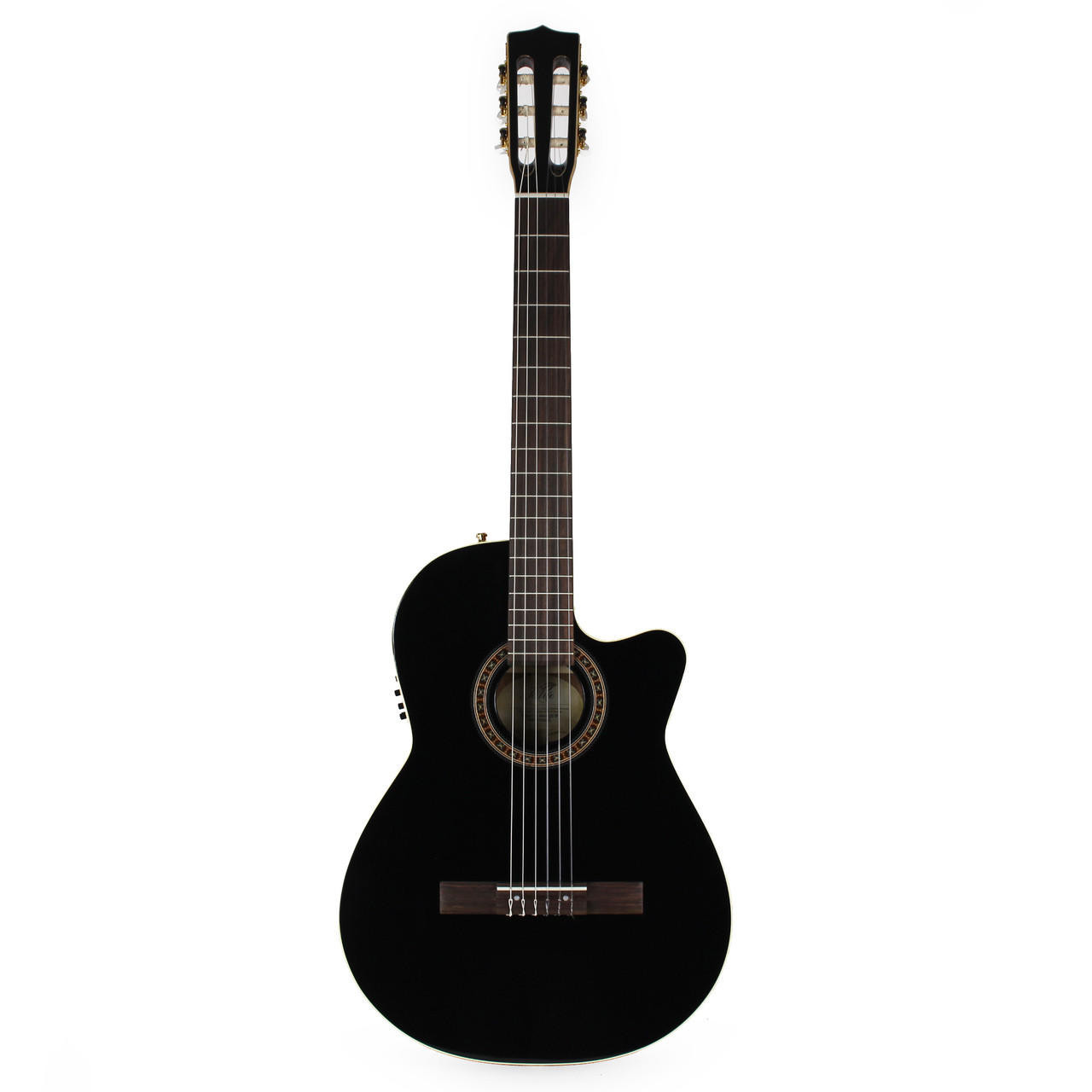 La Patrie Hybrid CW QII Acoustic-Electric Classical Guitar Black B-Stock  with Case