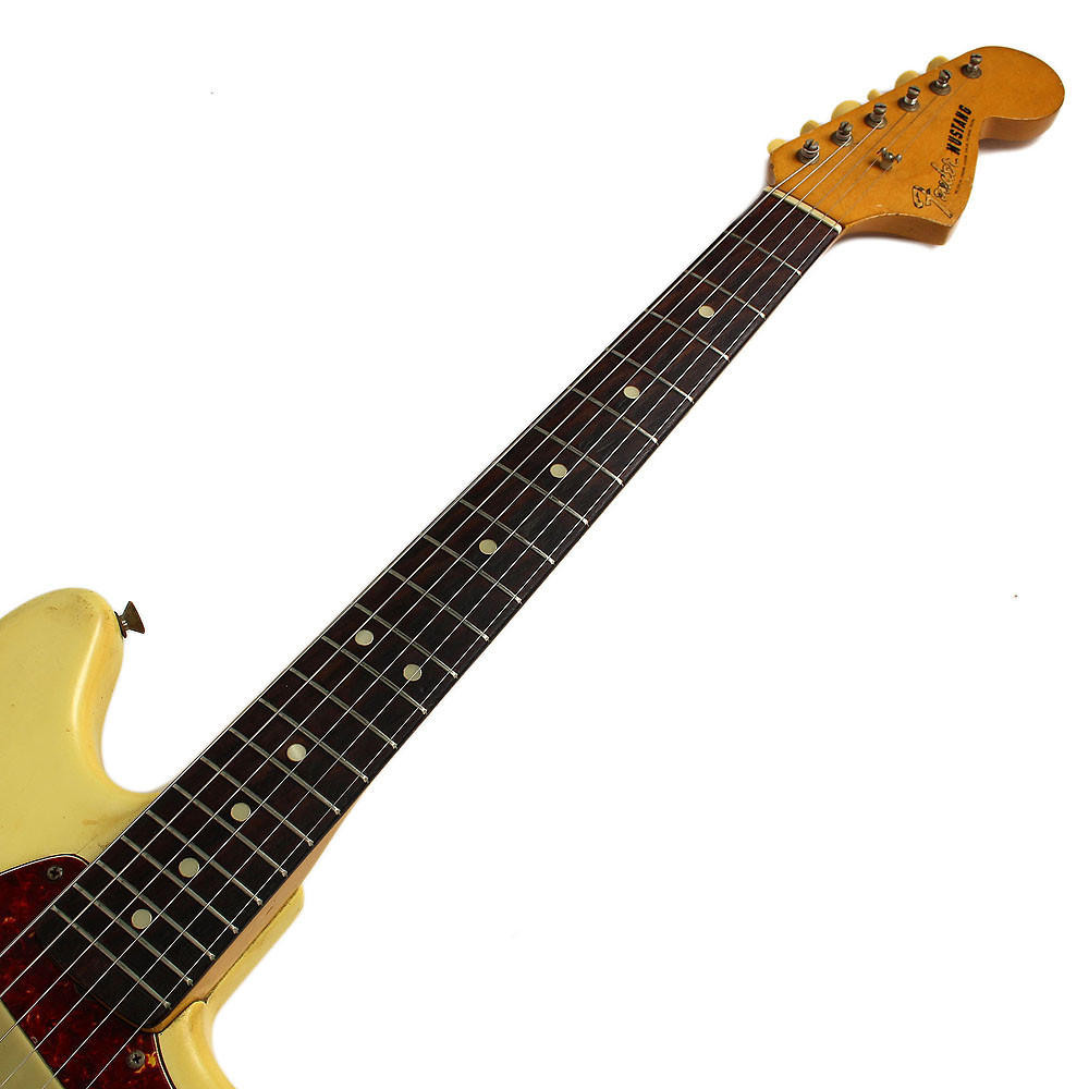Vintage 1968 Fender Mustang Electric Guitar Olympic White Finish