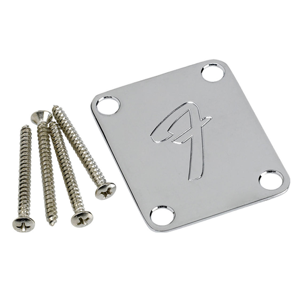 Fender 4-Bolt '70s Vintage-Style F Logo Neck Plate | Cream City Music