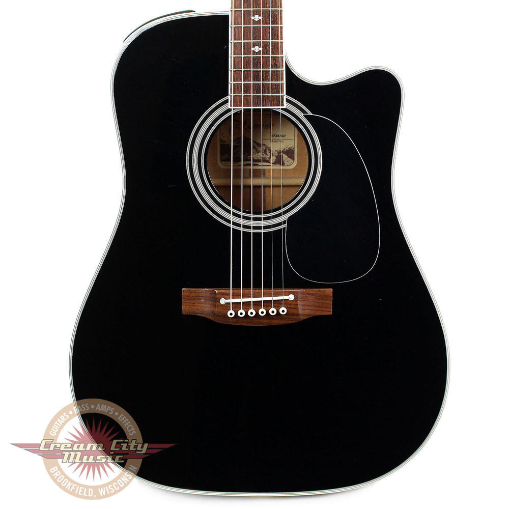 Takamine アコースティックギター ブラック Used Takamine EF341SC Acoustic Guitar Black | Cream City Music