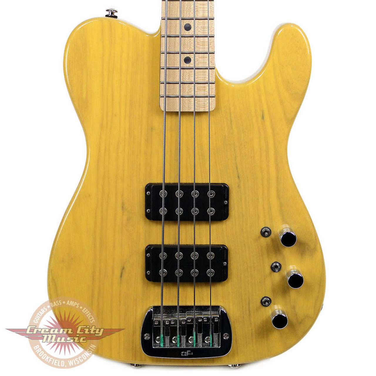 Used G&L ASAT Bass Guitar Butterscotch | Cream City Music