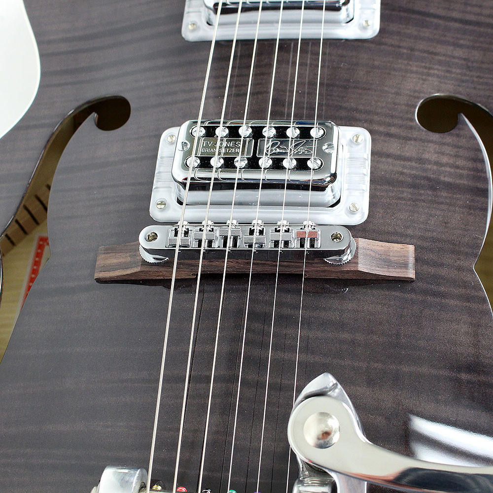 gretsch 6120sh グレッチ hot rod tvjones レア Gretsch 6120SH Brian Setzer Hot Rod Satin Black 2002 – Chicago