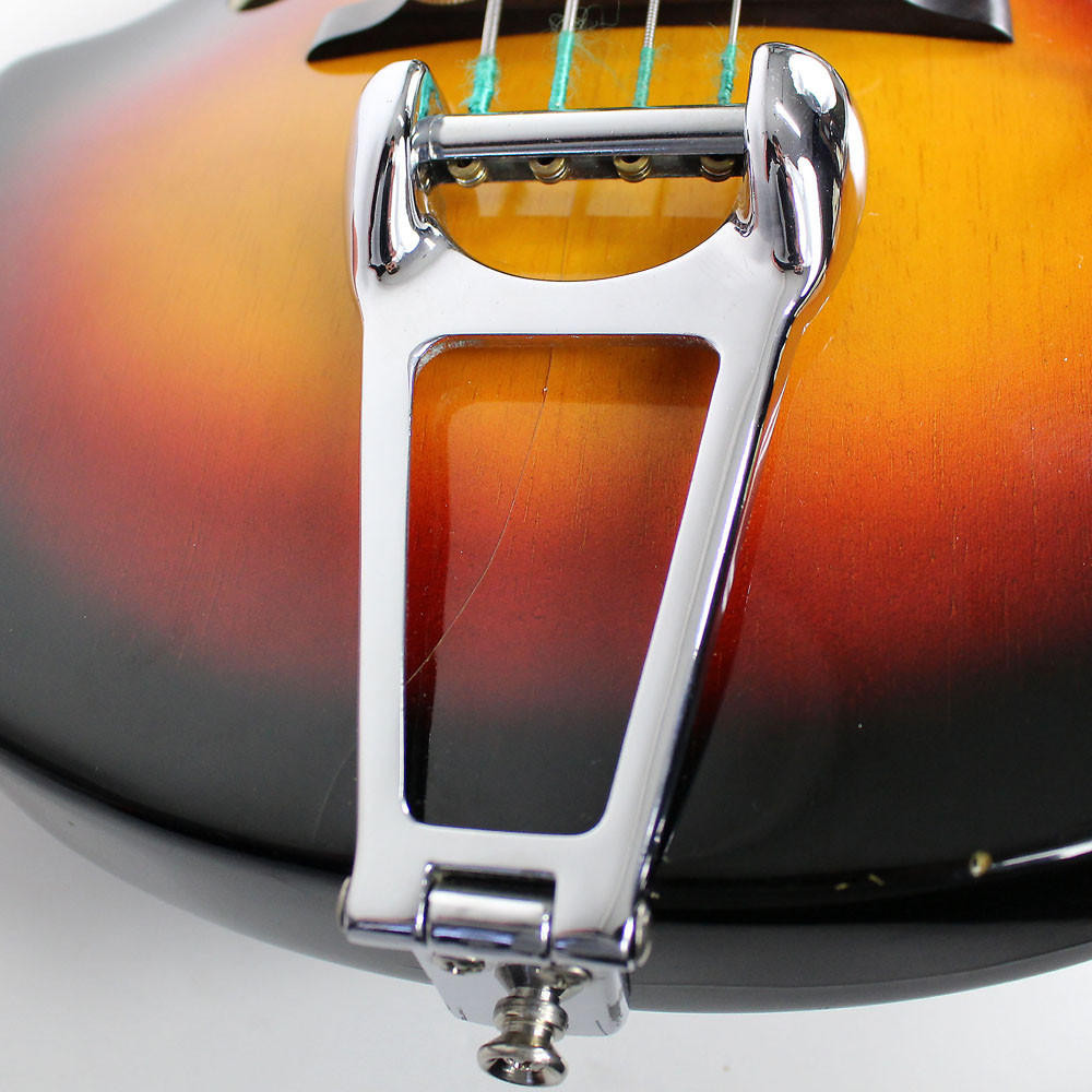 Vintage 1960's Vox Spyder IV Hollow Body Electric Bass Guitar