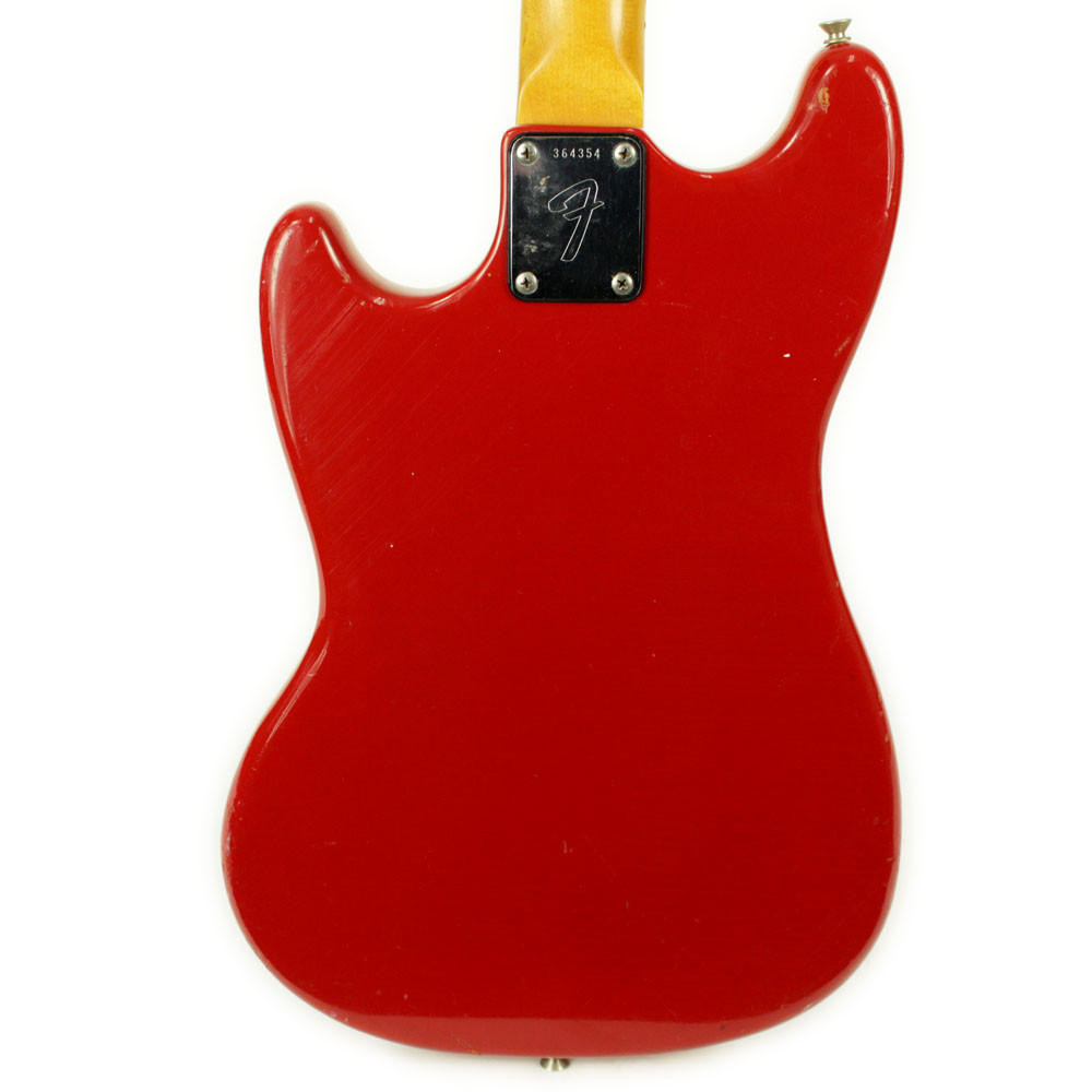 Vintage 1972 Fender Musicmaster Electric Bass Guitar Red | Cream