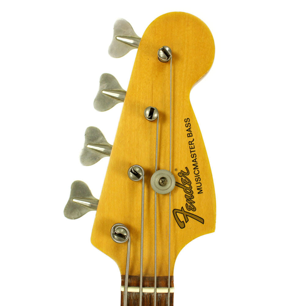 Vintage 1972 Fender Musicmaster Electric Bass Guitar Red | Cream