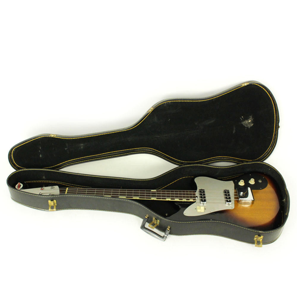 Vintage Teisco Del Rey EB-200 Electric Bass Guitar Sunburst