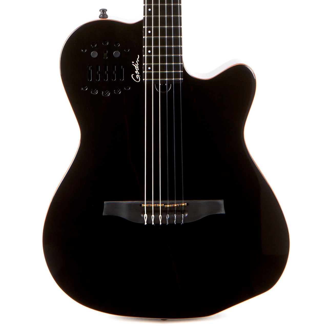 Godin ACS Slim Cedar Acoustic Electric Nylon B-Stock - Black Pearl