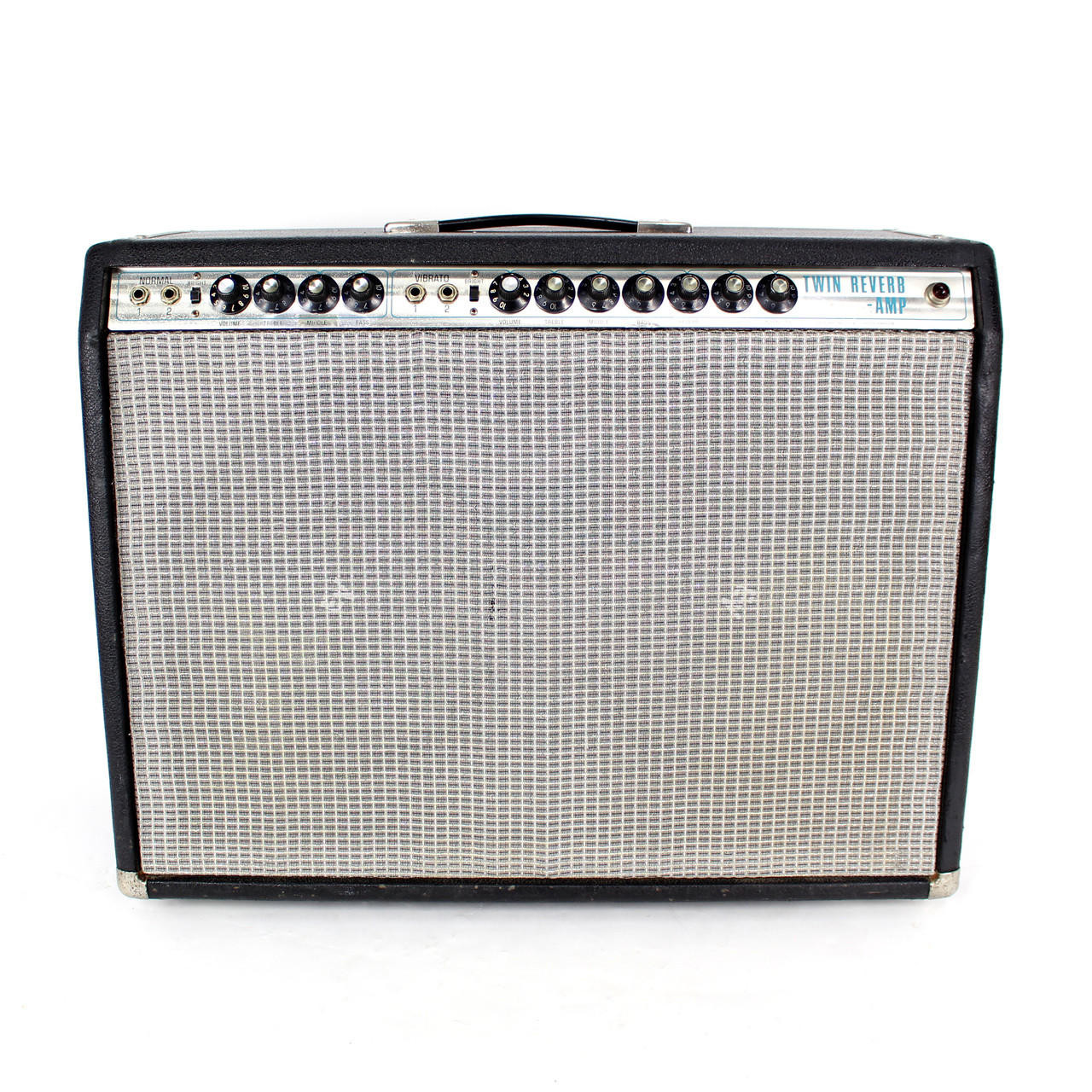 Vintage 1969 Fender Twin Reverb 85W 2x12 Tube Combo Amp w/ EVM 